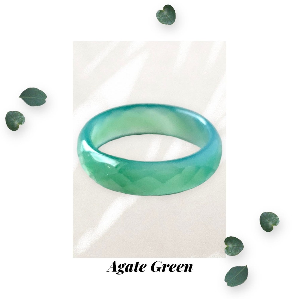 Seafoam Green - Agate Ring